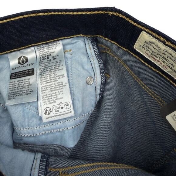 NWT LEVI'S Premium 311 Shaping Skinny Jean Sz 24 Blue Wave Dark Wash - Picture 4 of 8